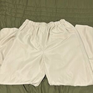 Beige linen pants